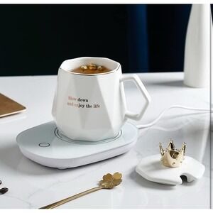 Coffee Warmer for Desk, with Mug Set. Cup